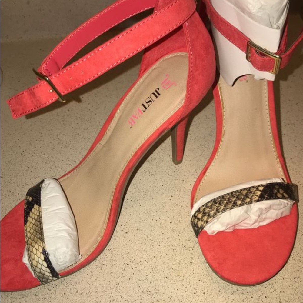 Coral High Heels